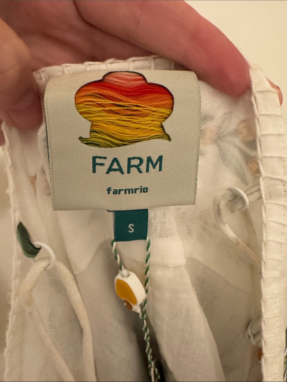 Farm Rio (NWT) White Floral Maxi Sundress - Picture 2 of 3